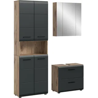 xonox.home Badmöbel-Set Nox Oak 3-tlg. Braun