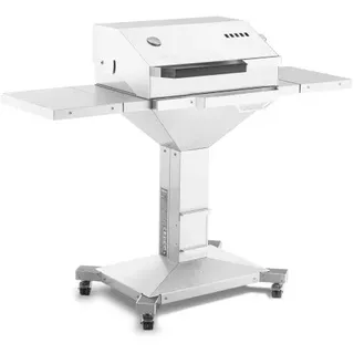 Holzkohlegrill THÜROS T400 BBQ Station Edelstahlgrill Standgrill