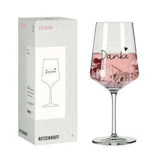 Ritzenhoff Aperitifglas Sprüche schwarz