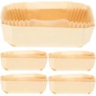 UPKOCH 1 Set Holzkiste Papiertablett Holzbrotkasten Holzkeksformen Quadratisches Tablett Holzgebäck Brotbackformen Holzbrotformen Holzbackform Mehrzweck-Backform Küchenzubehör