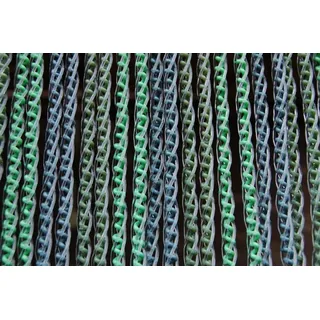 La Tenda Insektenschutz-Vorhang Türvorhang AREZZO 3 XL Streifenvorhang grün, 120 x 230 cm, PVC - Länge und Breite individuell kürzbar grün 120 cm x 230 cm
