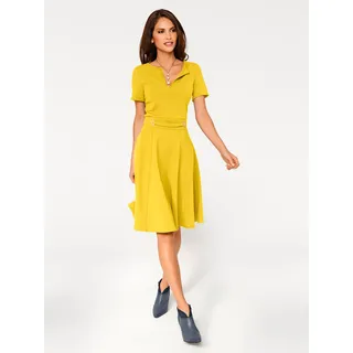 A-Linien-Kleid HEINE "Prinzesskleid" Gr. 44, Normalgrößen, gelb Damen Kleider A-Linien-Kleider Bestseller