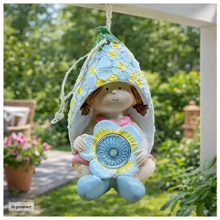 HTI-Living Gartenfigur Solar-Gartenfigur zum Hängen Elfe, (Stück, 1 St., 1 Solar-Gartenfigur) bunt