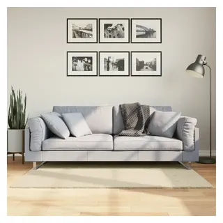 vidaXL Teppich HUARTE Kurzflor Weich und Waschbar Creme 80x150 cm