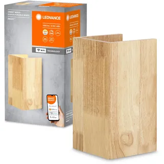 LEDVANCE Smart+ WiFi Wandleuchte Orbis Wood 21 cm x 11 cm Tunable White