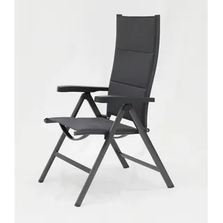 bel-sol Gartenstuhl Victoria 64,5 x 74 x 112,5 cm grau klappbar
