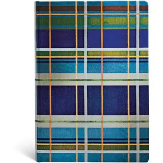 Kariert Verziert Davenport - Notizbuch Midi Unliniert - Paperblanks