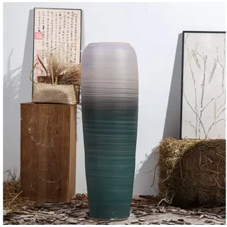 Quality Elegance Bodenvase Keramikvase im Nordic Vintage Stil – Mit Farbverlauf – Bodenstehend, Keramikvase groß, 92 cms, 72 cms, 63 cms 92 cm