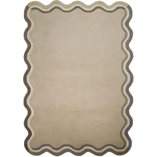KADIMA DESIGN WINCH Wollteppich 160 x 230 cm Beige