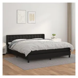 vidaXL Boxspringbett 160 x 200 cm Schwarz