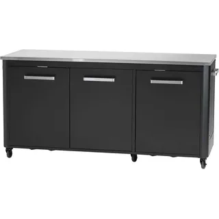 cozze Außentisch 210 x 67 x 90 cm schwarz 90528