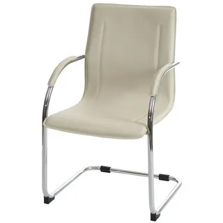 MCW Freischwinger Perm (1 St), Mit Kippschutz, Rutschhemmende und bodenschonende Kunststoff-Gleiter beige