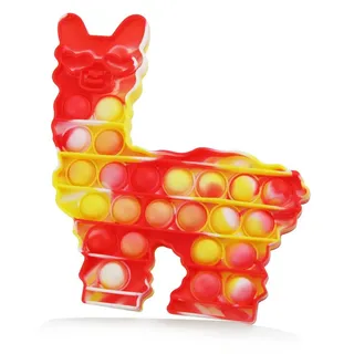 Frentree Lernspielzeug Push Pop Anti-Stress, Spielzeug, Fidget Toy für Kinder und Erwachsene Eis, Kreis Pop It bunt|rot