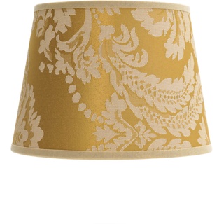 Lampenschirm Gold Barock Design Stoff Tischlampe