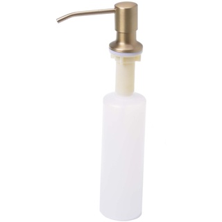 Aqbau® Einbau Seifenspender Waschbecken Lotionspender Spülmittelspender Spender (Gold)