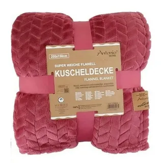 Wohndecke Jacquard Wohndecke » Kuscheldecke 150x200cm, VewoTex, » Kuscheldecke glänzend » Couchdecke » Tagesdecke warm und weich rosa
