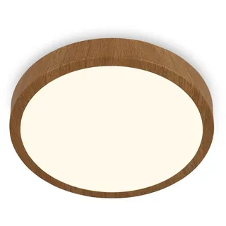 Briloner Runa Wood 1 LED rund Holzoptik 38 x 5 cm