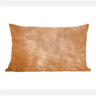 MuchoWow Dekokissen Leder - Strukturiert - Lederoptik - Braun, Dekoration, Zierkissen, Dekokissen mit Füllung, 60x40 cm bunt Rechteckig | 60 cm x 15 cm x 40 cm