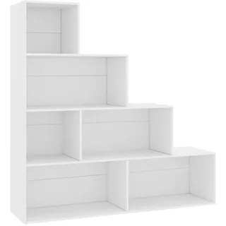 vidaXL Bücherregal 155 x 24 x 160 cm Weiß