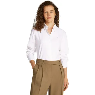Tommy Hilfiger Hemdbluse Relaxed Fit Weiß 40