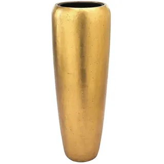 Flingora Bodenvase Cleo, mit Einsatz - Fiberglas - Indoor - Gold - Höhe 97 cm goldfarben Ø 34 cm x 97 cm