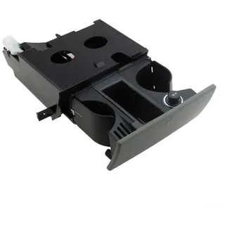 Zilimontt Auto Mittelkonsole Getränkehalter für T5 für Transporter (2003–2013) RHD – Dual Drink & Coin Storage, grau, OEM 7H285860130T, ABS + Metall, für einfache Installation
