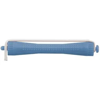 Comair 3012018 Kaltwellwickler, 12er, mit Rundgummi, 11 mm, Länge 90 mm, blau