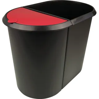 Helit Duo-System 20 l Schwarz/Rot