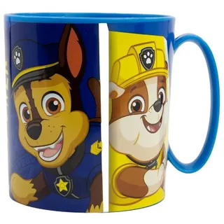 PAW PATROL Becher - Mikrowellengeeigneter Kunststoffbecher 390 ml – für Kinder, 1-tlg., ideal für Kinder, perfekt für unterwegs blau