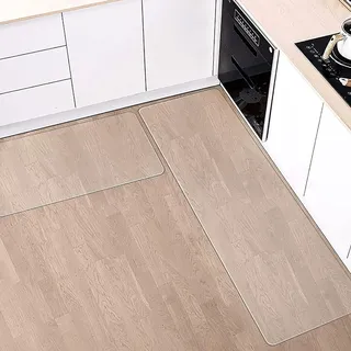 1,5 mm PVC Bodenschutzmatte Transparent, Bürostuhlunterlage Drehstuhl Stuhlmatte, Schreibtischstuhl Matte für Harter Boden Parkett Bodenmatte (40 x 50 cm)