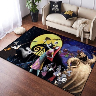 BILIVAN The Nightmare Before Christmas Teppich Yogamatte rutschfest für Kinder Spielzimmer Schlafzimmer (80 x 120 cm)