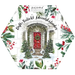pajoma® Duftteelichte Adventskalender 2024 | Duftkerzen Duft Teelichte + Halter