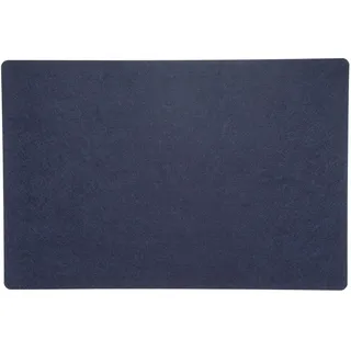 6 Stück Tischsets blau 45 x 30 cm rechteckig Filz Platzsets