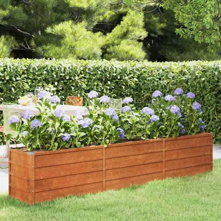 vidaXL Hochbeet Rostig 240 x 40 x 45 cm Cortenstahl