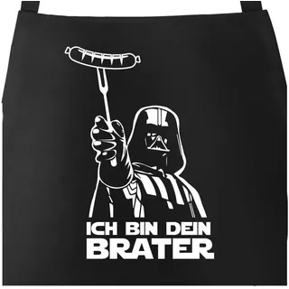 MoonWorks Grillschürze Grill-Schürze für Männer mit Spruch Ich bin dein Brater, mit kreativem Aufdruck schwarz