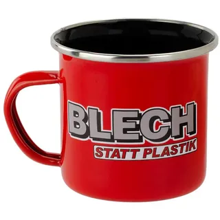 Tasse ONE:FIFTY "Blech statt Plastik" rot