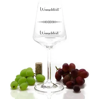 MG-Laserdesign Leonardo Weinglas 5 Motive Persönliche Gravur Puccini Weinglas Graviert Geschenkidee Muttertag Gravur Geburtstag Rotwein Weißwein (560 ml) (Motiv 3)