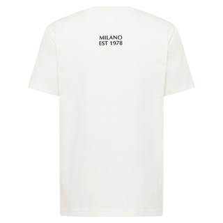 Carlo Colucci T-Shirt Eusebi blau / rot / schwarz / weiß L
