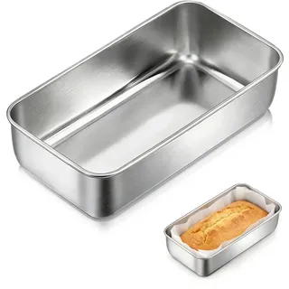 Kastenform Groß Edelstahl Brotbackform Kasten Brotform Rechteckig Backform Kastenbackform 30cm für Kuchen Brot und Saftige Fluffige Brot Toast Brotformen Zum BackenGesund Ungiftig Spülmaschinenfest