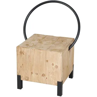 Mendler Esszimmerstuhl HWC-L76 Holz Metall natur
