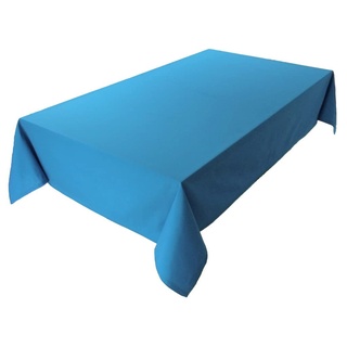 Hochwertige Tischdecke Tischwäsche aus 100% Baumwolle Kollektion Konzept, Farbe & Größe wählbar (Tischdecke - 150x350cm, Himmelblau)