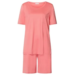Hanro Shorty Cotton Deluxe (2 tlg) leichter Schlafanzug Kurz orange M