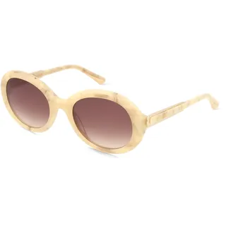 Sandro SA6072 Damen-Sonnenbrille Vollrand Rund Acetat-Gestell, weiß