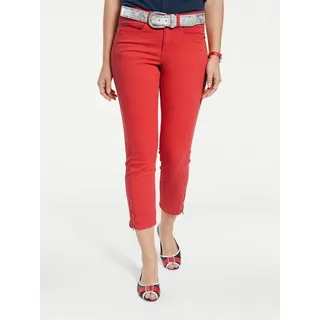 heine Jerseyhose Bauchweg-Hose leicht vertieft rot 22