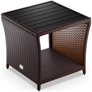 CASARIA Beistelltisch 45 x 45 x 40 cm Braun