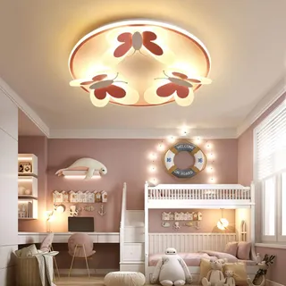 Led Lichterkette Deckenlampe Kinderzimmer Schmetterling Deckenleuchte Kinderlampe Modernes 81W Deckenlicht Schlafzimmer Wohnzimmer Arbeitszimmer Esszimmer Deko Wandleuchte Jungen Und Mädchen Geschenke