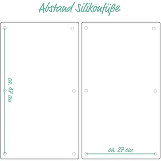 Zeller Lovely Kitchen Herdabdeckplatten 2 St.