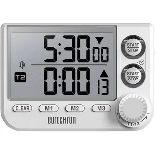 Eurochron EDT 8002 Kurzzeitmesser Weiß digital