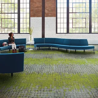 Teppichfliesen Interface Human Connections Moss / 50 x 50 cm (16 Stk. 4qm / VPE)