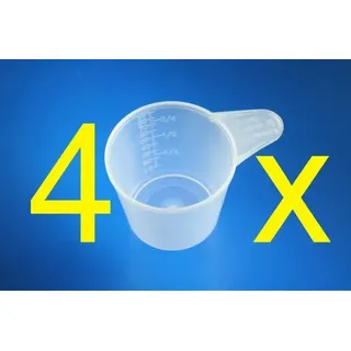 4 x MAAJ® MESSBECHER FÜR WASCHMITTEL WASCHPULVERMESSBECHER MINI MADE IN EU